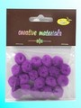 Pompony akrylowe , Kolor : fiolet , średn. 15 mm , Kod: POM15-32