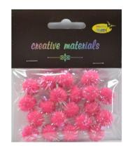 Pompon -glitter- - kolor pink , średnica 15 mm , Kod : POM15-G23 Pompon -glitter- - kolor pink , średnica 15 mm , Kod : POM15-G23