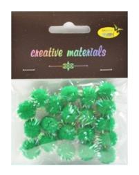 Pompon -glitter- - kolor zielony , średnica 15 mm , Kod : POM15-G54 Pompon -glitter- - kolor zielony , średnica 15 mm , Kod : POM15-G54