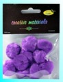 Pompony akrylowe , Kolor : fiolet , średn. 25 mm , Kod: POM25-32 Pompony akrylowe , Kolor : fiolet , średn. 25 mm , Kod: POM25-32