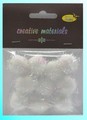Pompon -glitter- - kolor biały , średnica 25 mm , Kod : POM25-G00 Pompon -glitter- - kolor biały , średnica 25 mm , Kod : POM25-G00