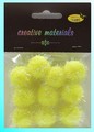 Pompon -glitter- - kolor cytrynowy , średnica 25 mm , Kod : POM25-G12