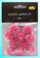Pompon -glitter- - kolor pink , średnica 25 mm , Kod : POM25-G23 Pompon -glitter- - kolor pink , średnica 25 mm , Kod : POM25-G23