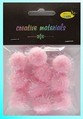 Pompon -glitter- - kolor różowy , średnica 25 mm , Kod : POM25-G26