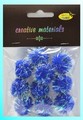 Pompon -glitter- - kolor granatowy , średnica 25 mm , Kod : POM25-G36 Pompon -glitter- - kolor granatowy , średnica 25 mm , Kod : POM25-G36