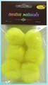 Pompony akrylowe , Kolor : cytrynowy , średn. 40 mm , Kod: POM40-12 Pompony akrylowe , Kolor : cytrynowy , średn. 40 mm , Kod: POM40-12