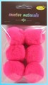 Pompony akrylowe , Kolor : pink , średn. 40 mm , Kod: POM40-23 Pompony akrylowe , Kolor : pink , średn. 40 mm , Kod: POM40-23