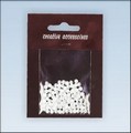 Półperełki 4 mm , Kolor : Białe , Kod : PP4-00