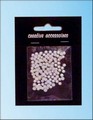 Półperełki 4 mm , Kolor : Srebrne błyszczące , Kod : PP4-60