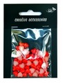Półperełki serduszka 8mm ok.70 szt czerwone . Kod : PPS-820 Półperełki serduszka 8mm ok.70 szt czerwone . Kod : PPS-820