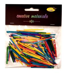 Zapałki kolorowe 4cm, 18g (ok.250szt)