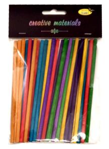 Pałeczki kolororowe 15 cm a 25 szt