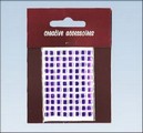 Stiker , kryształki kwadratowe 4 mm , fiołkowe , Kod towaru: Q4-28