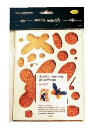 Szablon figurowy do quillingu, wzór:  Motyl 2 ,  Kod: QSF-132