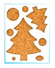 Szablon figurowy do quillingu, Wzór : Choinka wzór 1 Kod : QSF-152 