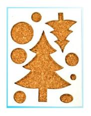 Szablon figurowy do quillingu, Wzór : Choinka wzór 2 Kod : QSF-153 