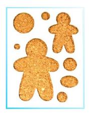 Szablon figurowy do quillingu, Wzór : Pierniczek Kod : QSF-159 