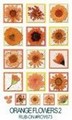 Kalkomania : Orange Flowers Kod : ROY673 