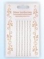 Stiker z bordiurkami , perełkowy - biały Kod towaru : SB00