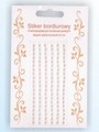 Stiker z bordiurkami , perełkowy- kremowy Kod towaru : SB01