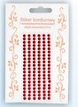 Stiker z bordiurkami kryształkowymi , Kolor : czerwone Kod towaru: SB20