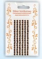 Stiker z bordiurkami kryształkowymi , Kolor : ciemny bursztyn Kod towaru : SB75