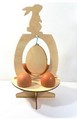 Podstawka pod 4 jajka, do ozdabiania , z wycięciem do zawieszania ozdobnego jajka: Królik Kod : SKL-Z415 Podstawka pod 4 jajka, do ozdabiania , z wycięciem do zawieszania ozdobnego jajka: Królik Kod : SKL-Z415