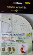 Zestaw elementów do zdobienia KSIĘŻYC 1 (16x11cm) 2 szt Zestaw elementów do zdobienia KSIĘŻYC 1 (16x11cm) 2 szt