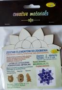 Zestaw elementów do zdobienia MANDALA 1 (11x11cm) 2 szt Zestaw elementów do zdobienia MANDALA 1 (11x11cm) 2 szt