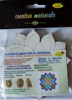 Zestaw elementów do zdobienia MANDALA 2 (11x11cm) 2 szt Zestaw elementów do zdobienia MANDALA 2 (11x11cm) 2 szt