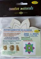 Zestaw elementów do zdobienia MANDALA 3 (11x11cm) 2 szt Zestaw elementów do zdobienia MANDALA 3 (11x11cm) 2 szt