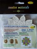 Zestaw elementów do zdobienia MANDALA 4 (11x11cm) 2 szt Zestaw elementów do zdobienia MANDALA 4 (11x11cm) 2 szt