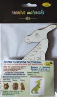 Zestaw elementów do zdobienia DINO 1 (9x14cm) 2 szt Zestaw elementów do zdobienia DINO 1 (9x14cm) 2 szt