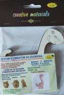 Zestaw elementów do zdobienia DINO 2 (8x15cm) 2 szt Zestaw elementów do zdobienia DINO 2 (8x15cm) 2 szt