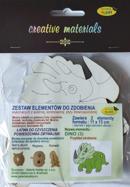 Zestaw elementów do zdobienia DINO 3 (11x13cm) 2 szt Zestaw elementów do zdobienia DINO 3 (11x13cm) 2 szt