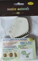 Zestaw elementów do zdobienia DINO 4 (10x14cm) 2 szt Zestaw elementów do zdobienia DINO 4 (10x14cm) 2 szt
