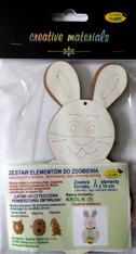 Zestaw elementów do zdobienia KRÓLIK 5 11x14 cm , 2 szt