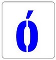 Szablon 7,5x8cm Litera : ó ( małe) Kod:ST-LT1M-OO Szablon 7,5x8cm Litera : ó ( małe) Kod:ST-LT1M-OO