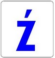 Szablon 7,5x8cm Litera : ź ( małe) Kod:ST-LT1M-XZ Szablon 7,5x8cm Litera : ź ( małe) Kod:ST-LT1M-XZ