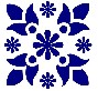 Szablon ornament. 20X30cm wz. ST-ORN124B