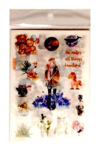 Naklejki WASHI retro 10x15cm 6 wzorów miks T04 Naklejki WASHI retro 10x15cm 6 wzorów miks T04