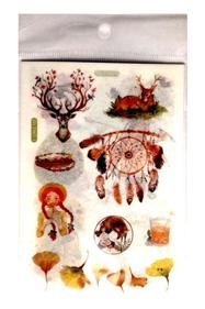 Naklejki WASHI retro 10x15cm ,6 wzorów miks T07 Naklejki WASHI retro 10x15cm ,6 wzorów miks T07