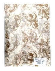 Bibuła satynowana , Rodzaj:Gold Cherubs , format : 25x37 a 8 - Kod: TIS-D-152