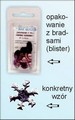 Bradsy - śnieżynki 18 mm op. 10 sztuk srebrne, 