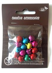 Dzwonki 10 mm 15szt kolor miks Dzwonki 10 mm 15szt kolor miks