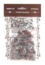 Zestaw elementów z folii Alu - miks w kolorze srebrnym. Kod towaru : TL-EAL-ZESTAW1