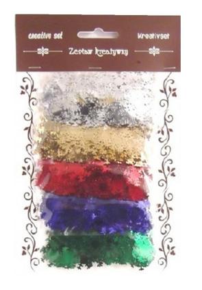 Zestaw elementów z folii Alu - śnieżynki . Kod towaru : TL-EAL-ZESTAW10 