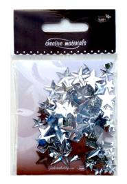 Kamyczki ozdobne , Op. 8 gramów miksu gwiazdek w wielkościach 6-25 mm. Kolor - srebrny. Kod towaru : TL-KAM-G00 M