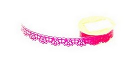 Taśmy ażurowe samoprzylepne PCW , Wzór nr 1. Kolor: pink. Kod : TL-LACE123 Taśmy ażurowe samoprzylepne PCW , Wzór nr 1. Kolor: pink. Kod : TL-LACE123