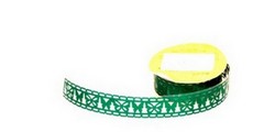 Taśmy ażurowe samoprzylepne PCW , Wzór nr 3. Kolor: zielony. Kod : TL-LACE358 Taśmy ażurowe samoprzylepne PCW , Wzór nr 3. Kolor: zielony. Kod : TL-LACE358